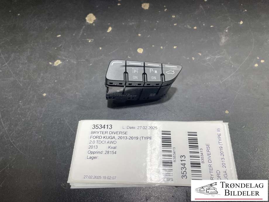Bryter diverse til Ford Kuga, 2013-2019  (AM5T-14B436-CB)