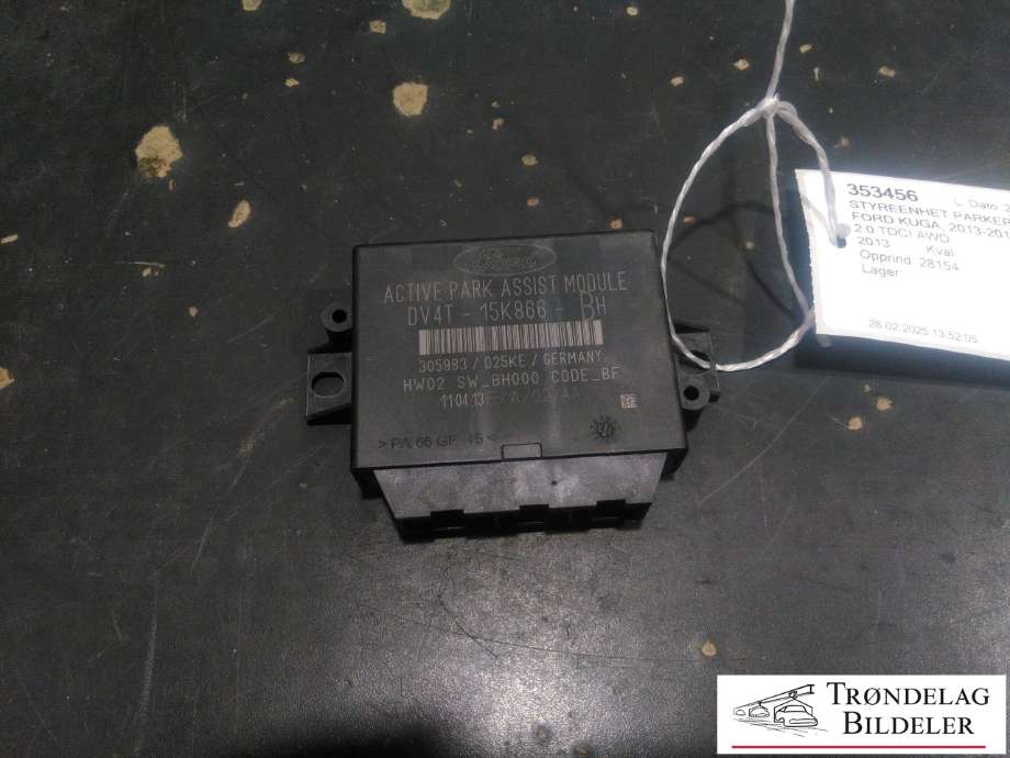 Styreenhet parkering til Ford Kuga, 2013-2019  (DV4T-15K866-BH)