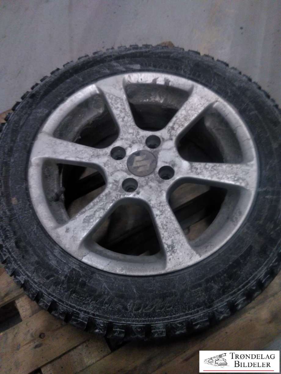 Hjulsett aluminium vinter til Suzuki Swift 2005-2010  (FALKEN|185/60/R15 4X100 5.5JX15 ET45 CB54|1MM|7-8MM MØNSTERDYBDE|PROD 39-22 PIGGDEKK)