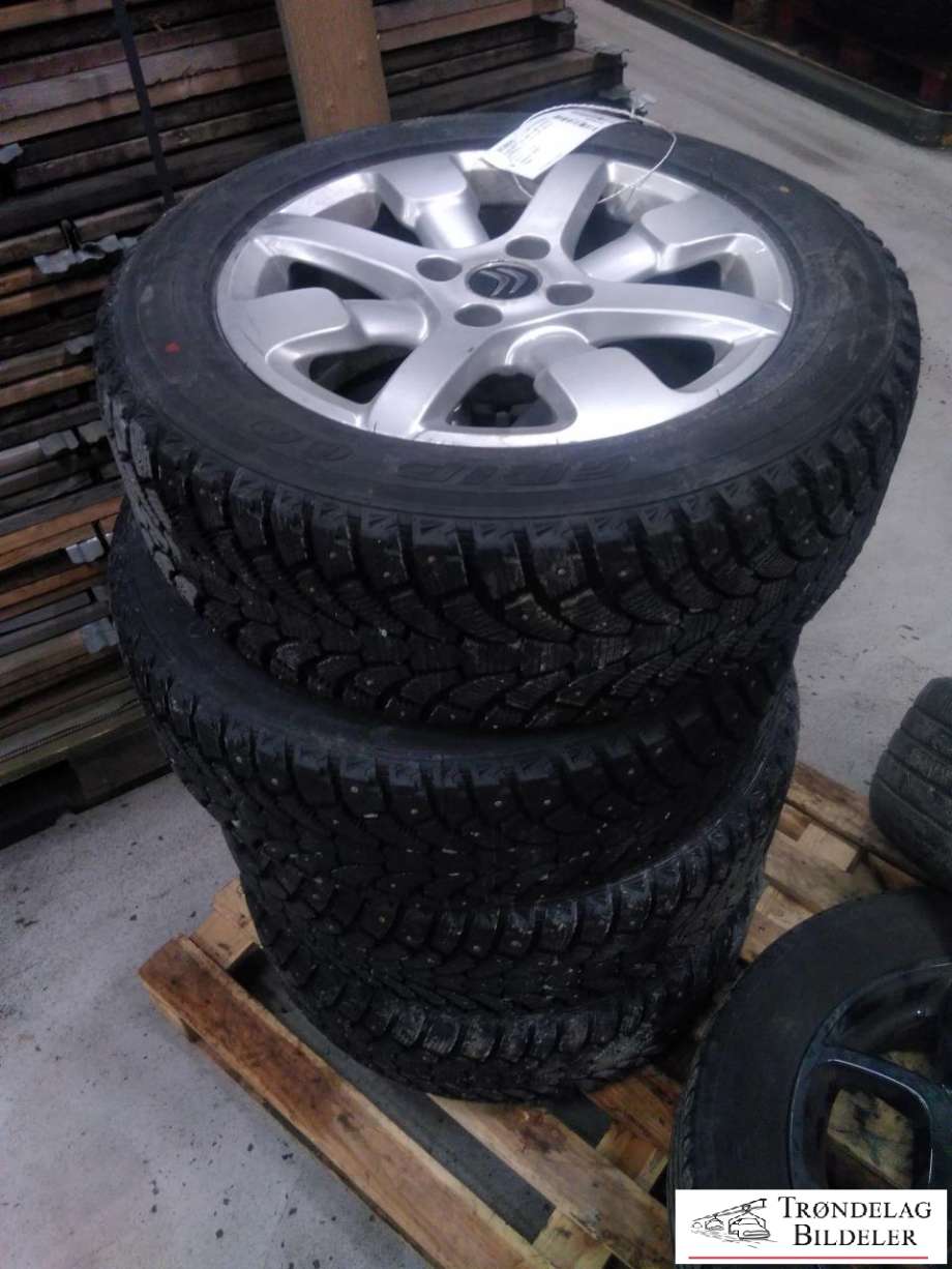 Hjulsett aluminium vinter til Citroën C4, Cactus, 2014-2017 (Fase 1)  (205/55/R16 4X108 6.5JX16 CB 65.1MM)
