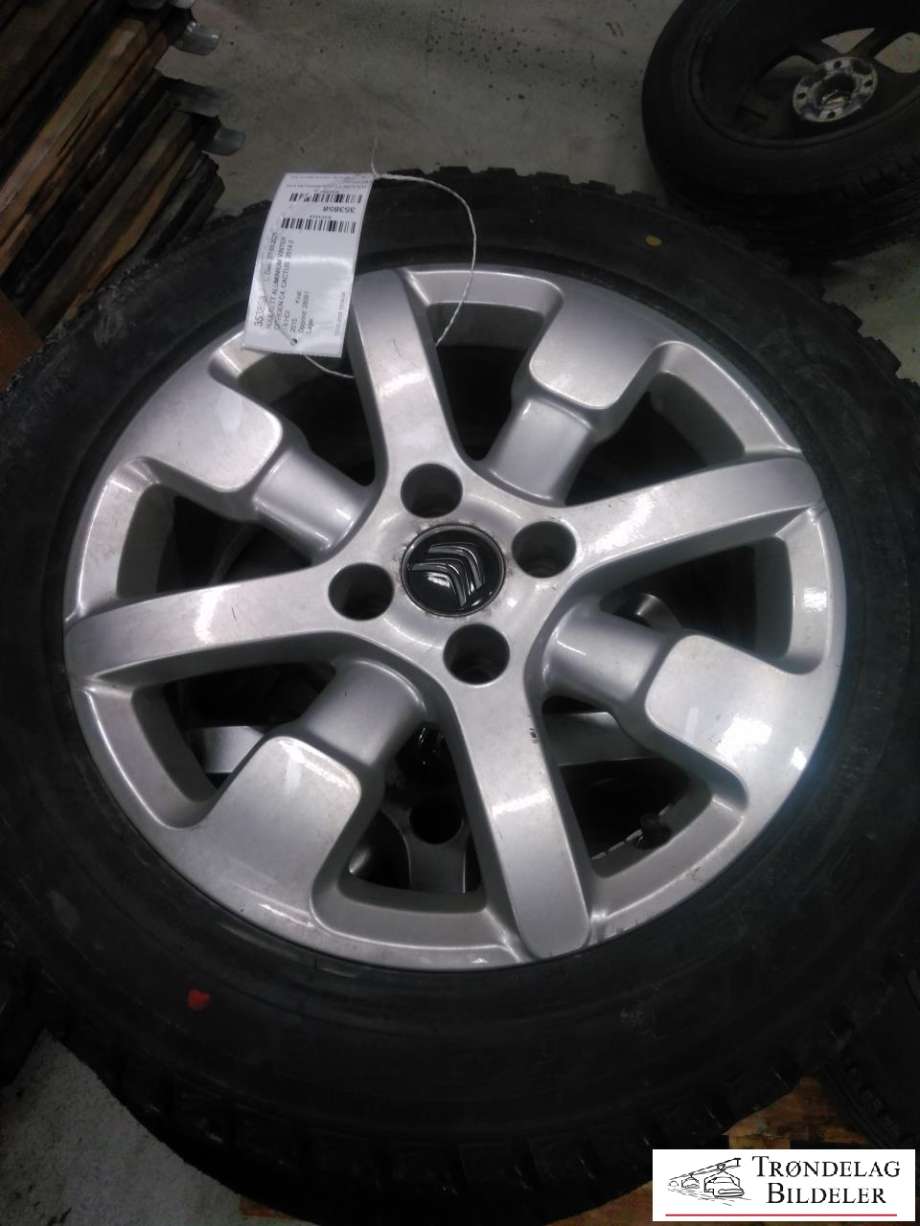 Hjulsett aluminium vinter til Citroën C4, Cactus 2014-2017 (Fase 1)  (205/55/R16 4X108 6.5JX16 CB 65.1MM|CA 10MM MØNSTERDYBDE|PROD 23-24 PIGGDEKK)