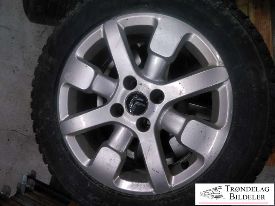 Hjulsett aluminium vinter til Citroën C4, Cactus 2014-2017 (Fase 1)  (205/55/R16 4X108 6.5JX16 CB 65.1MM|CA 10MM MØNSTERDYBDE|PROD 23-24 PIGGDEKK)