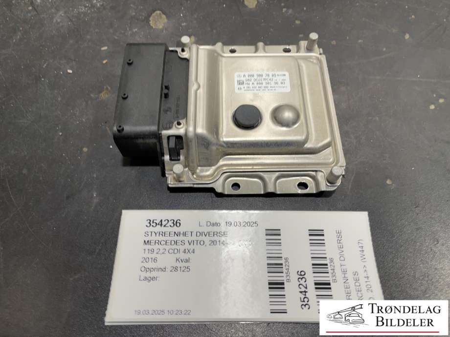Styreenhet diverse til Mercedes Vito, 2014-->> (W447) (W447) (A 000 900 70 09)