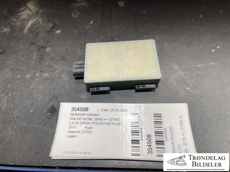 Sensor radar til Volvo XC90, 2015-2025 (Type II) (VOLVO|31665692)