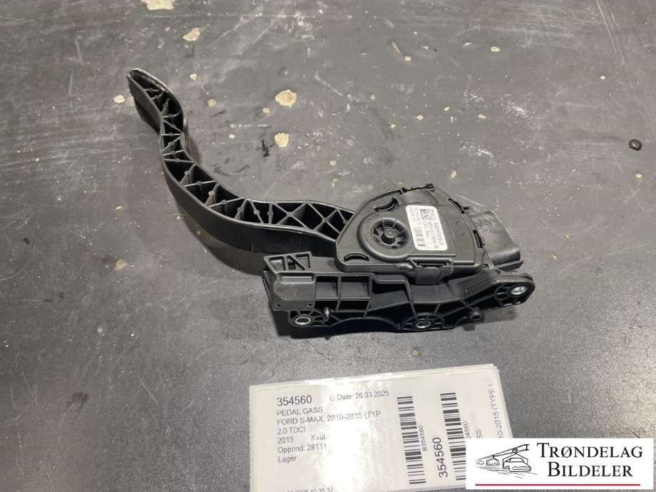 Pedal gass til Ford S-Max, 2010-2015 (Type I, Fase 2)  (6G92-9F836-JE)