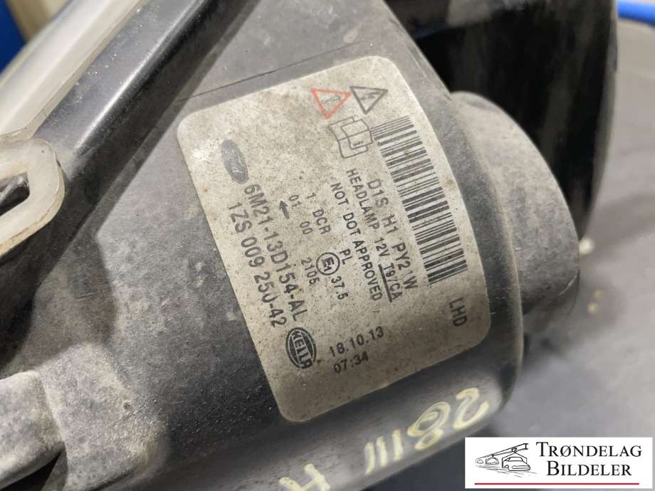 Frontlykt høyre xenon til Ford S-Max 2010-2015 (Type I, Fase 2)  (6M21-13D154-AL|)