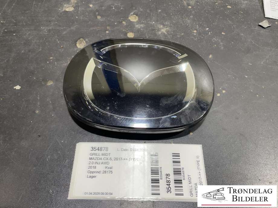Grill midt til Mazda CX-5 2017-->> (Type II)