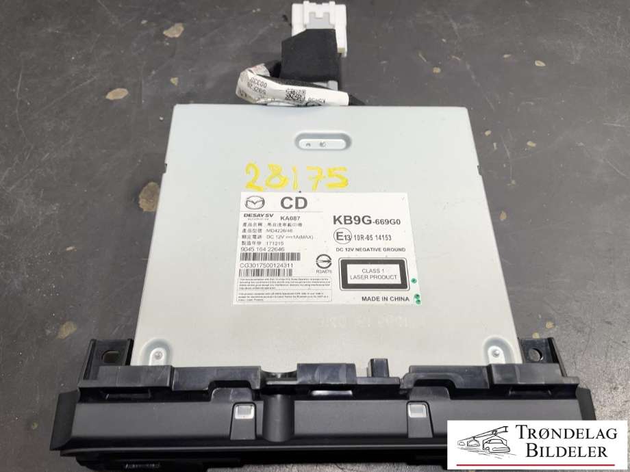 Bilstereo CD-veksler til Mazda CX-5 2017-->> (Type II)  (KB9G-669G0|)