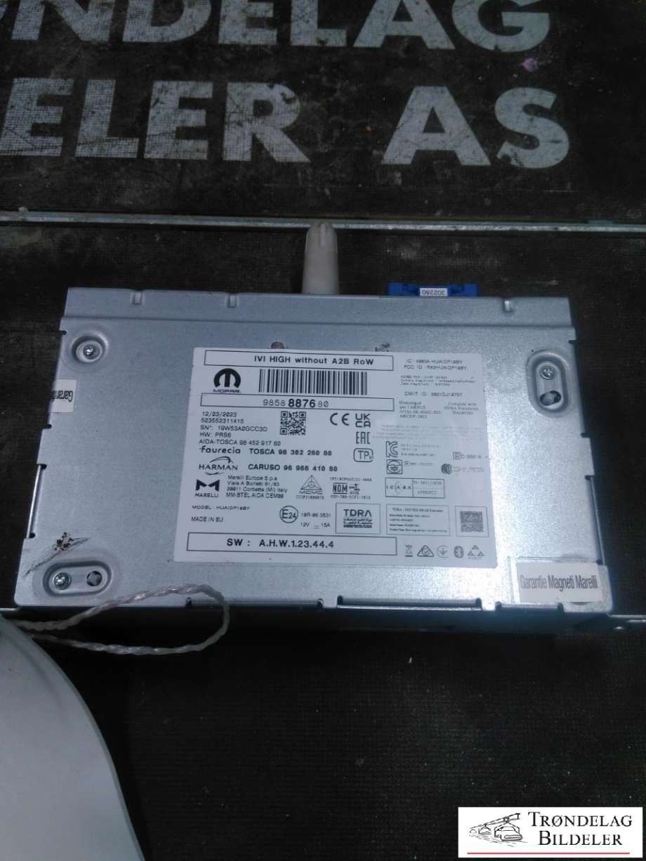 Bilstereo til Citroën ë-C4 2020-->>  (9858887680|)