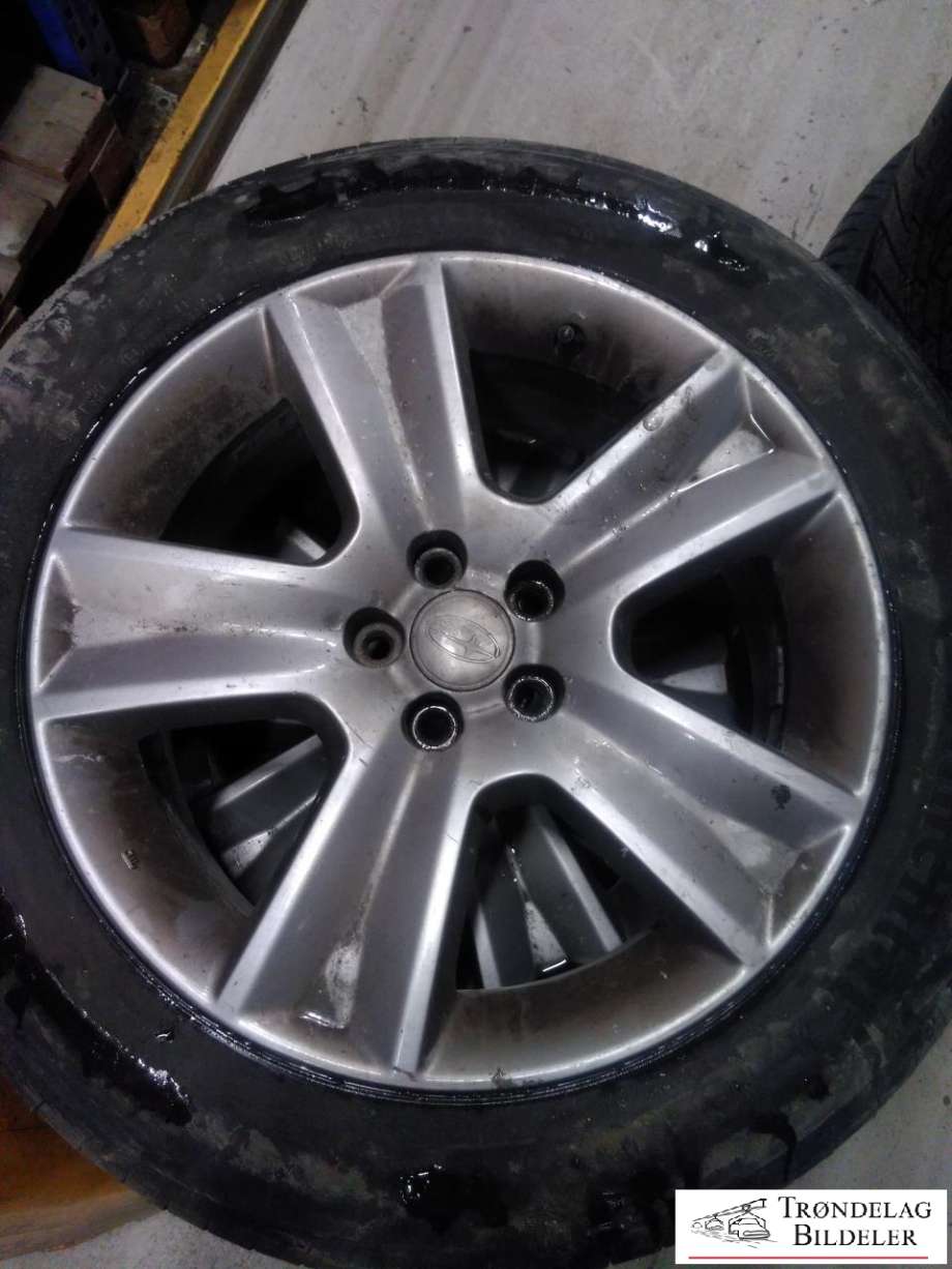 Hjulsett aluminium sommer til Subaru Outback 2007-2009 (Type III, Fase 2) (CONTINENTAL|215/55 R17 5X100 7JX17 ET48 CB56.1MM|5-7MM MØNSTERDYBDE|PROD 06-20)