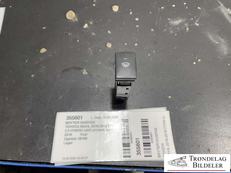Bryter diverse til Toyota RAV4, 2016-2019 (Type IV, Fase 2)  