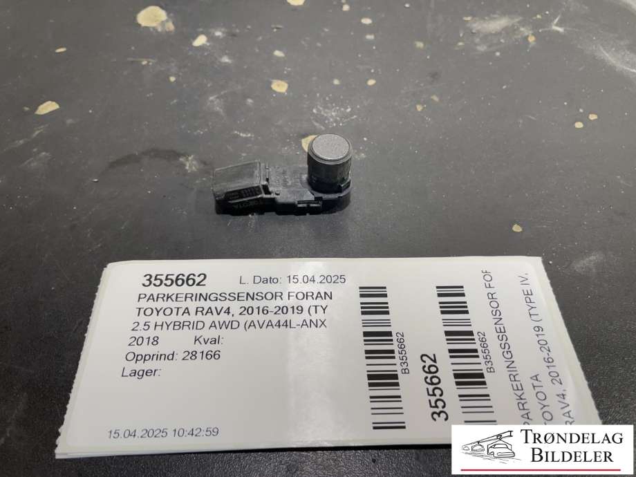 Parkeringssensor foran til Toyota RAV4, 2016-2019 (Type IV, Fase 2)  