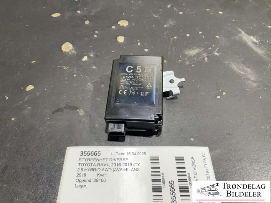 Styreenhet diverse til Toyota RAV4, 2016-2019 (Type IV, Fase 2)  (89760-42034)