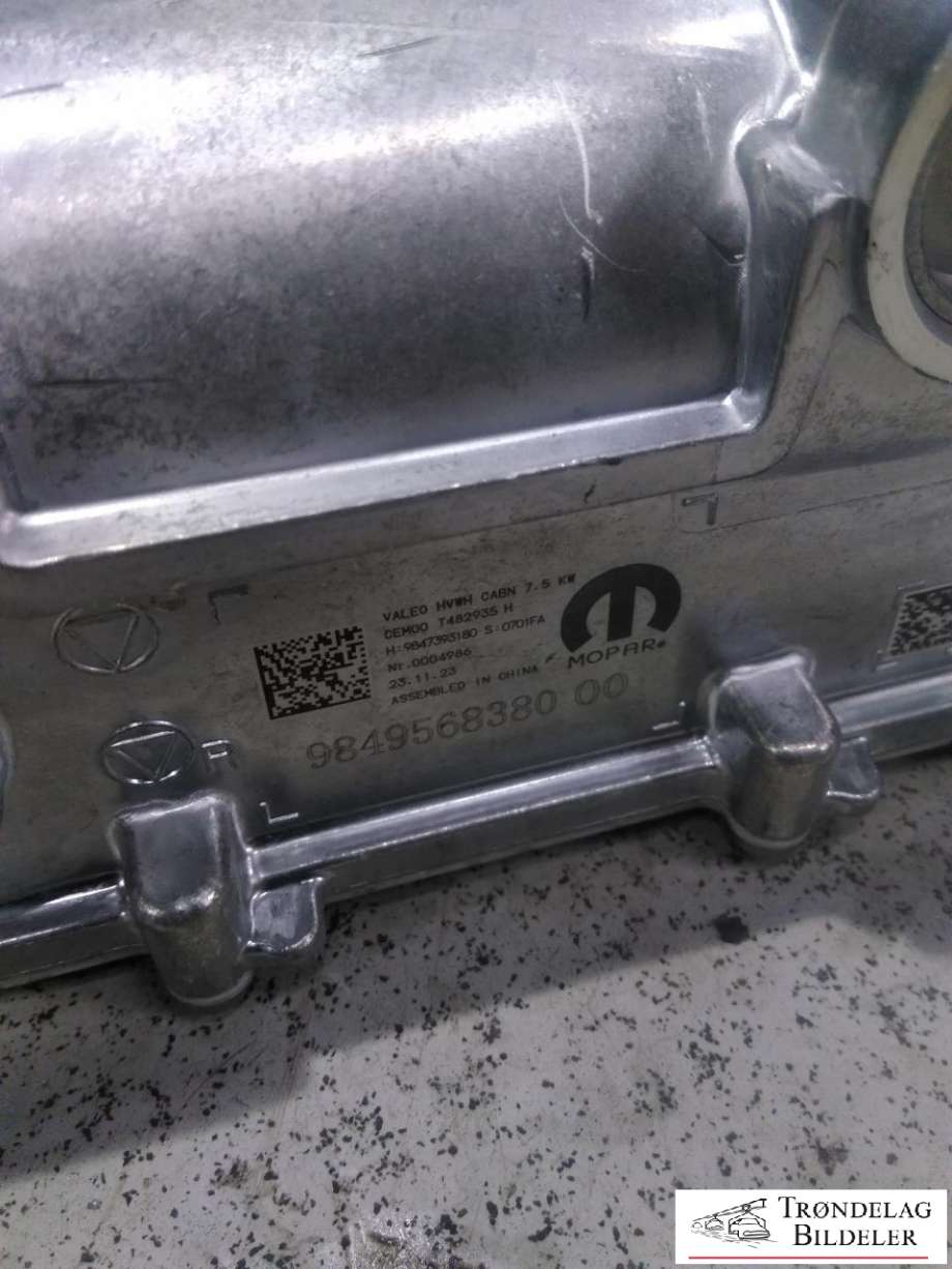 Varmeapparat PTC-heater til Peugeot e-3008 2023-->>  (9849568380|)