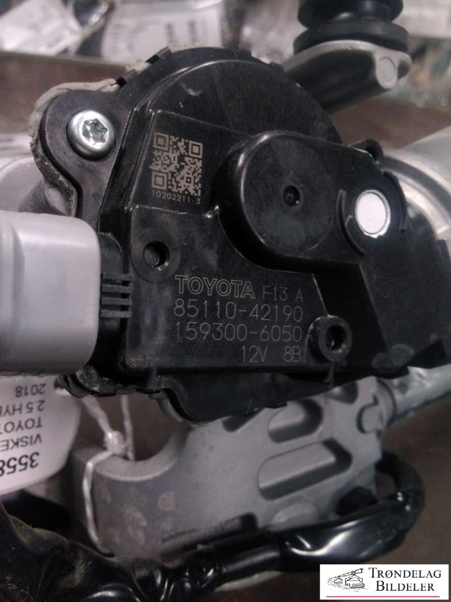 Viskermotor frontrute komplett m/overføring til Toyota RAV4 2016-2019 (Type IV, Fase 2)  (8511042190|1593006050|)