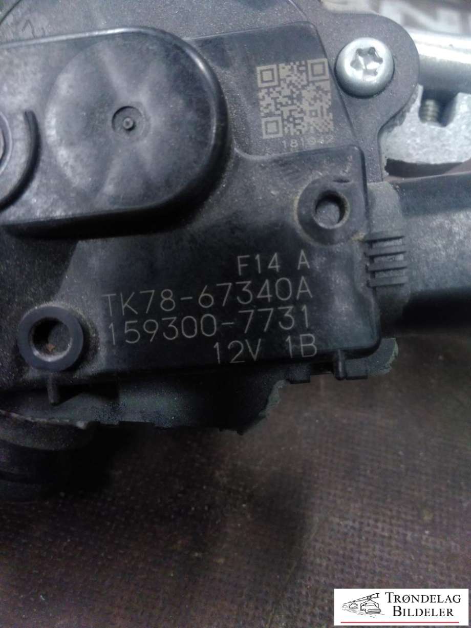 Viskermotor frontrute komplett m/overføring til Mazda CX-5 2017-->> (Type II) (TK7867340A|1593007731|)