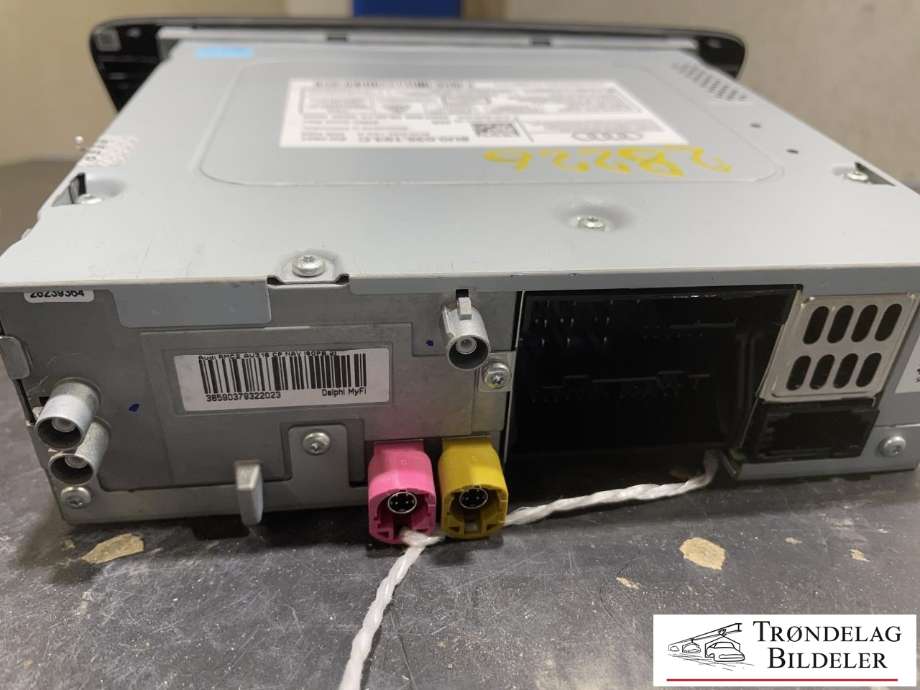Bilstereo til Audi Q3 2011-2014 (Type I, Fase 1) (8U0 035 193 C|8U0 035 193 CX|)