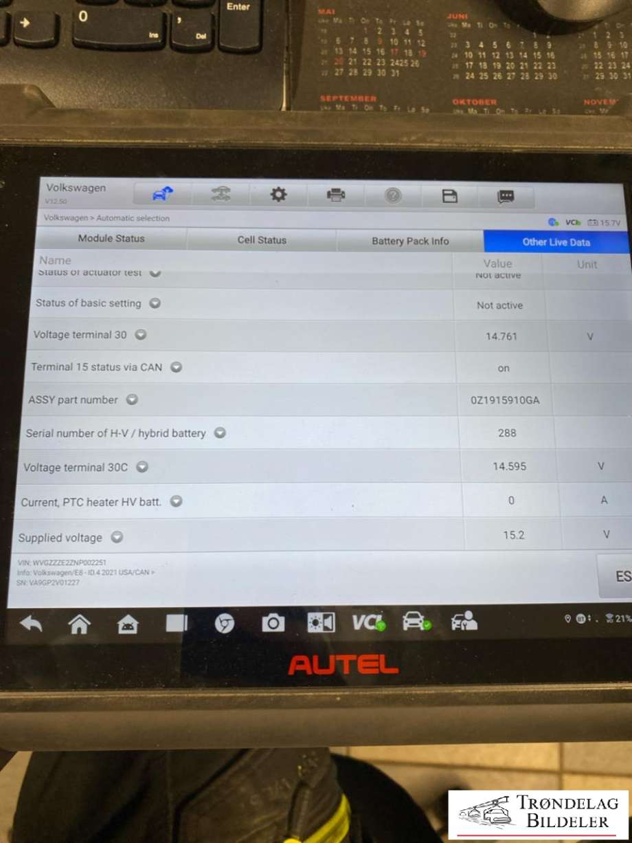 Batteripakke elbil til VW ID.4 2020-->>  (0Z1 915 912 FB|)