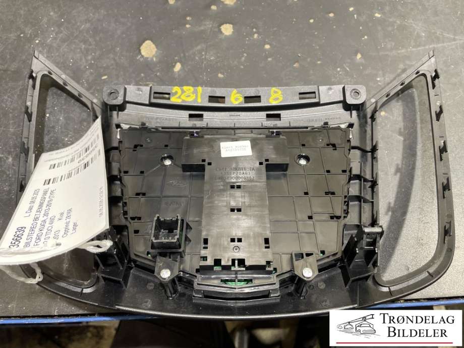 Bilstereo betjeningspanel til Ford Kuga 2013-2019  (CV4T-18K811-TA|)