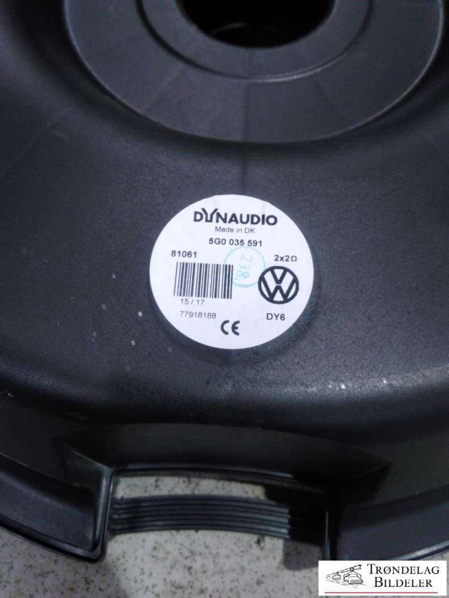 Bilstereo sub-woofer til VW e-Golf 2017-2020 (Fase 2)  (5G0 035 591|)