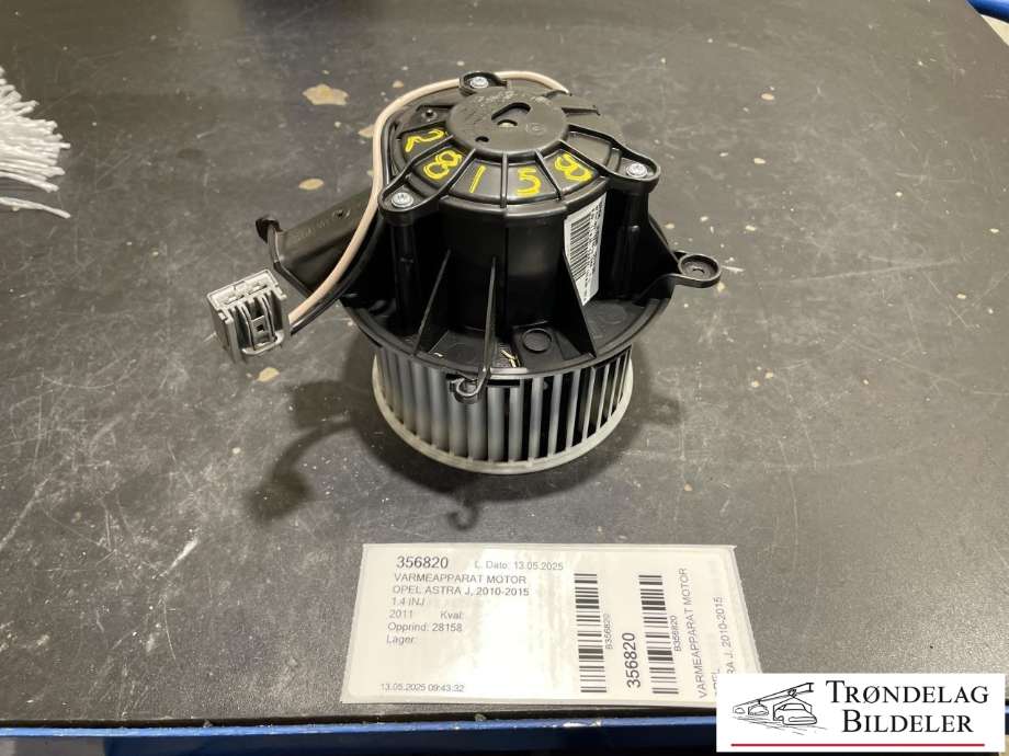 Varmeapparat motor til Opel Astra J, 2010-2015  (13276230)