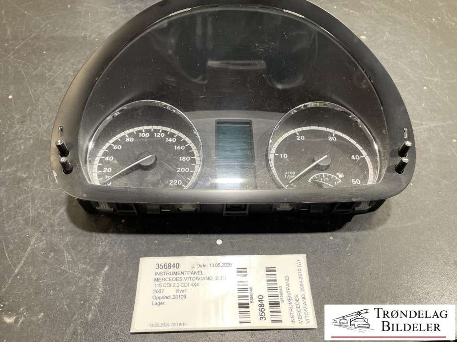 Instrumentpanel til Mercedes Vito/Viano 2004-2010 (Fase 1) (W639) (W639) (A6394461921|)