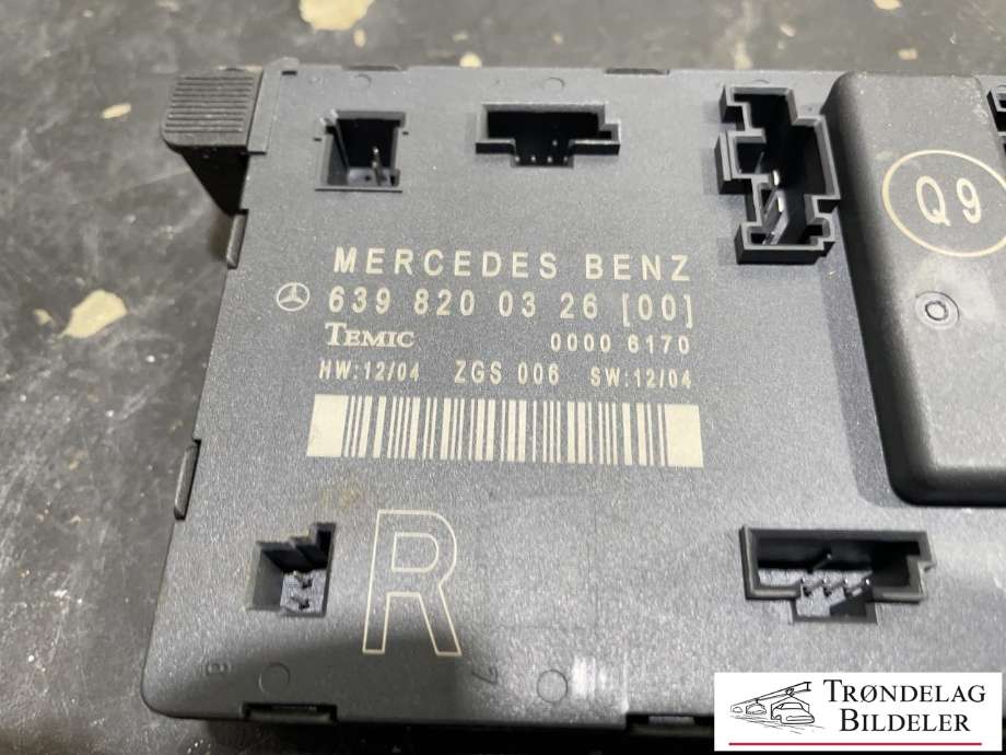 Styreenhet dør høyre foran til Mercedes Vito/Viano 2004-2010 (Fase 1) (W639) (W639) (639 820 03 26|)