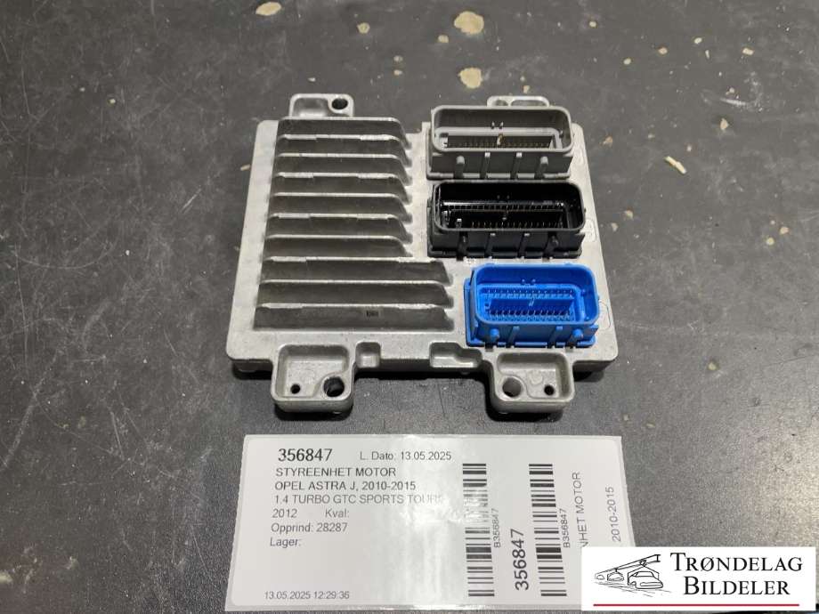 Styreenhet motor til Opel Astra J, 2010-2015 (12649905)