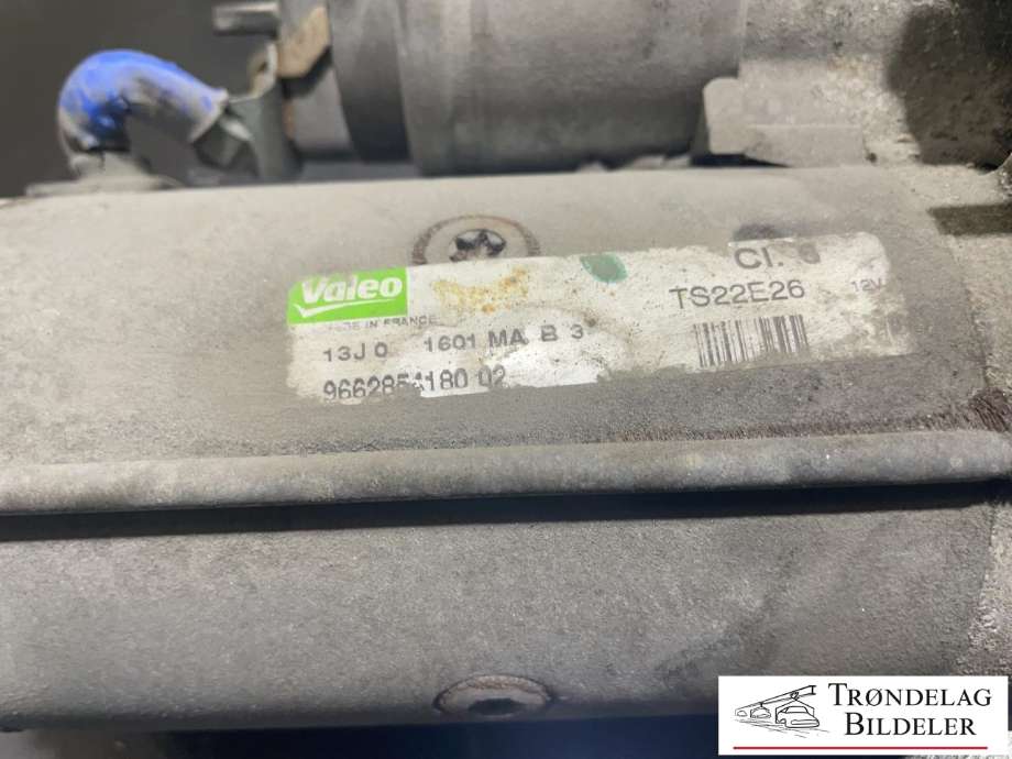 Starter diesel til Peugeot 3008 2009-2016 (Type I) (5802AE|1638116880|5802CE|5802AF|5802AG|9646694080|9662854180|31100-69K00|986023580|LRS02275|12417794971|12417805098|3640318|95525947|TS22E26)