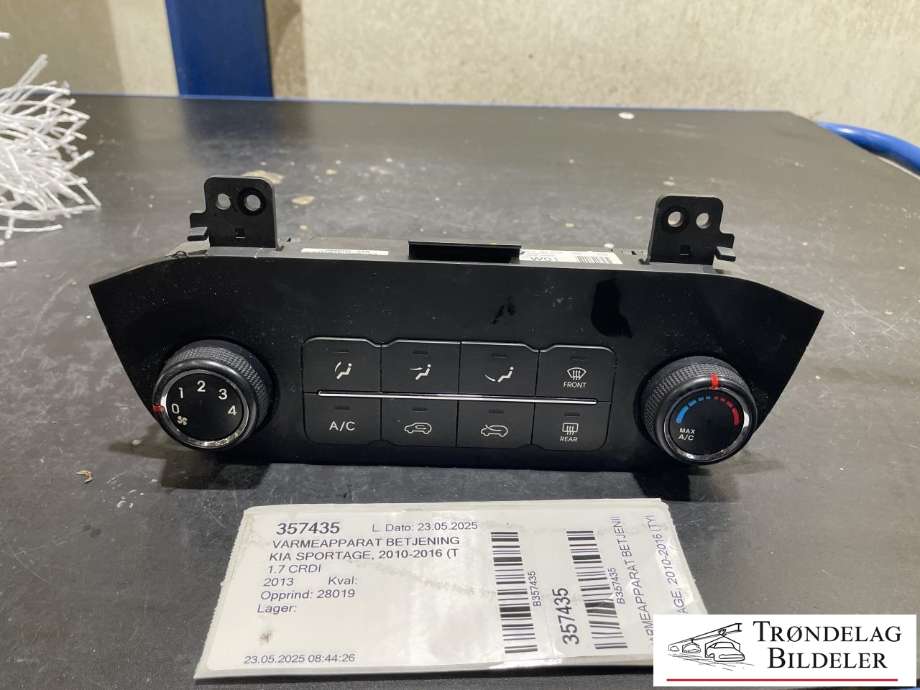 Varmeapparat betjening til Kia Sportage, 2010-2016 (Type III)  (97250 3U001)