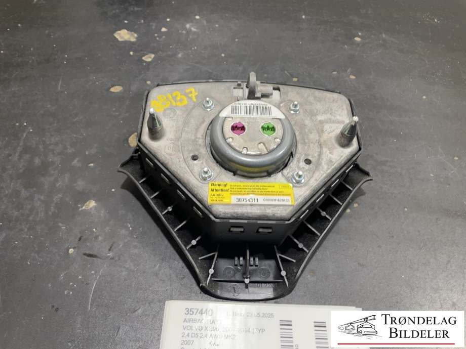 Airbag ratt til Volvo XC90 2007-2014 (Type I, Fase 2)  (31332817|)