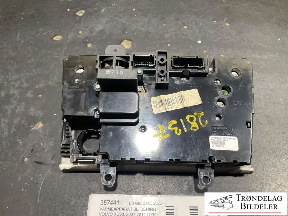 Varmeapparat betjening til Volvo XC90 2007-2014 (Type I, Fase 2)  (30746024|)