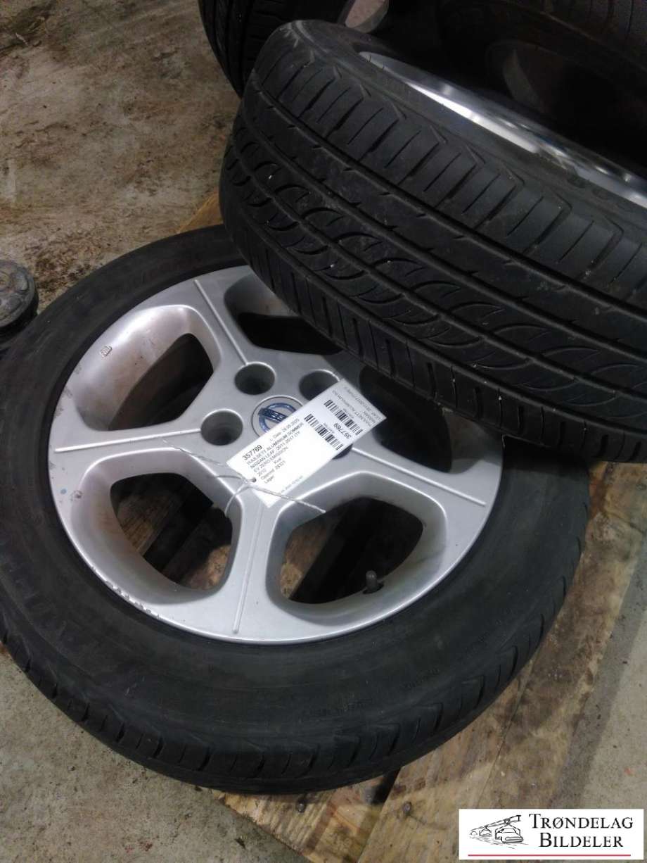 Hjulsett aluminium sommer til Nissan Leaf 2011-2017 (Type I)  (AUTOGRIP|205/55/R16 5X114.3 6.5JX16 ET40 CB66.1MM|5-6 MM MØNSTERDYBDE|PROD 40-17)