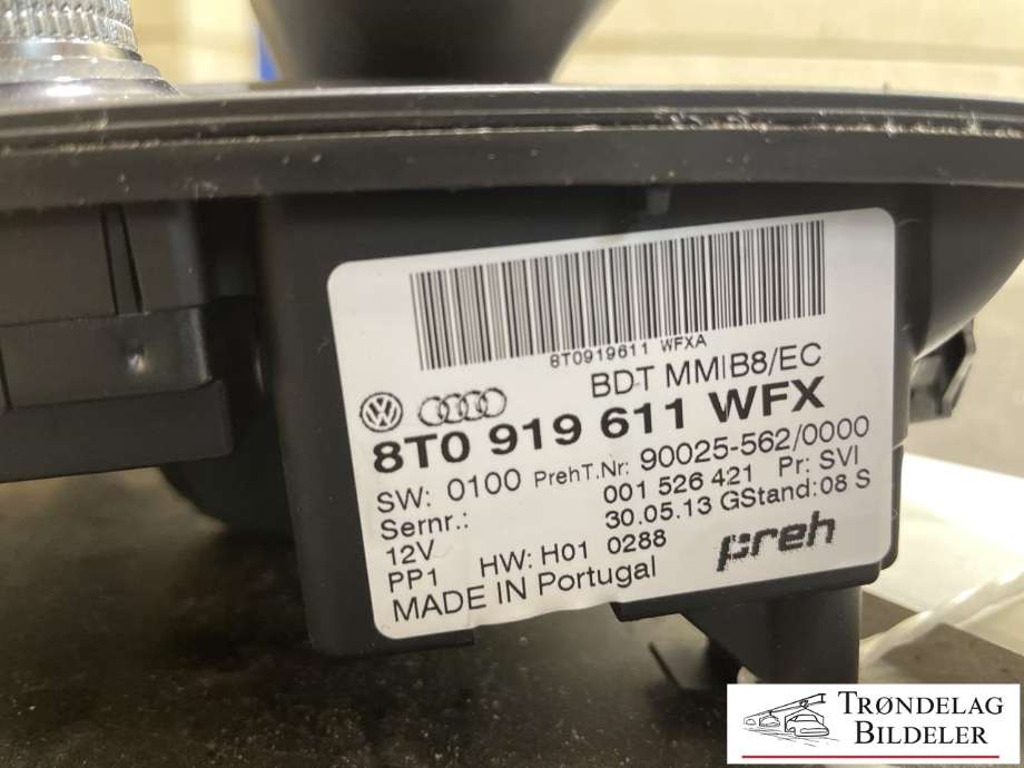 Bilstereo navigasjon betjeningspanel til Audi A4, Allroad 2009-2016 (Type I) (B8) (B8) (8T0 919 611 WFX|)