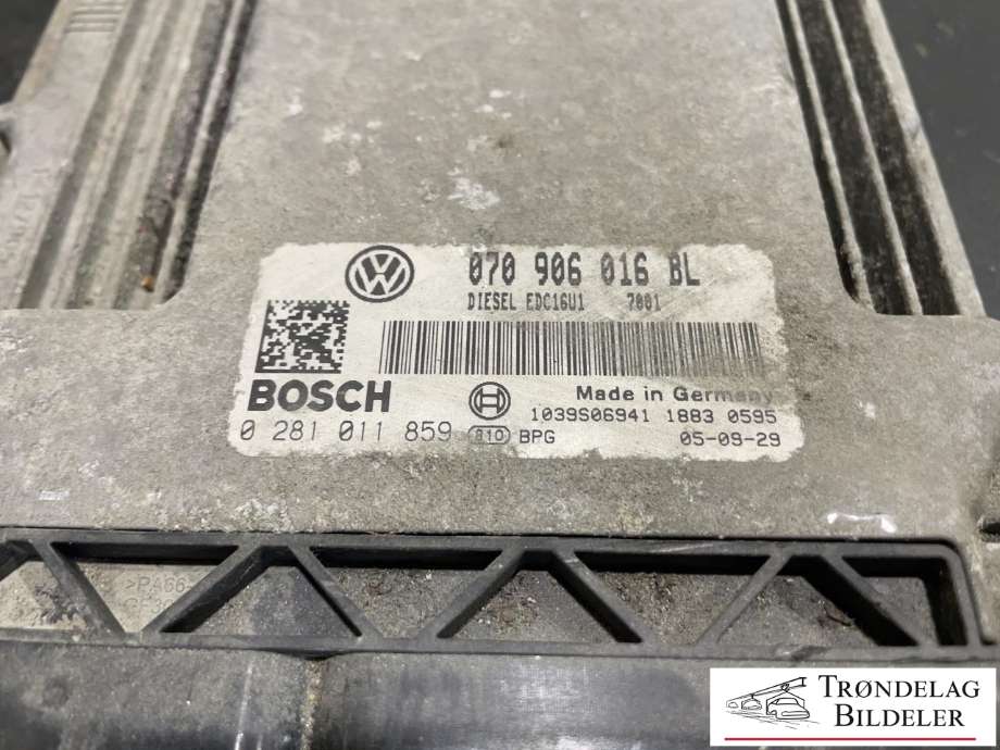 Styreenhet motor til VW Touareg 2003-2007 (Type I, Fase 1)  (070 906 016 BL|)