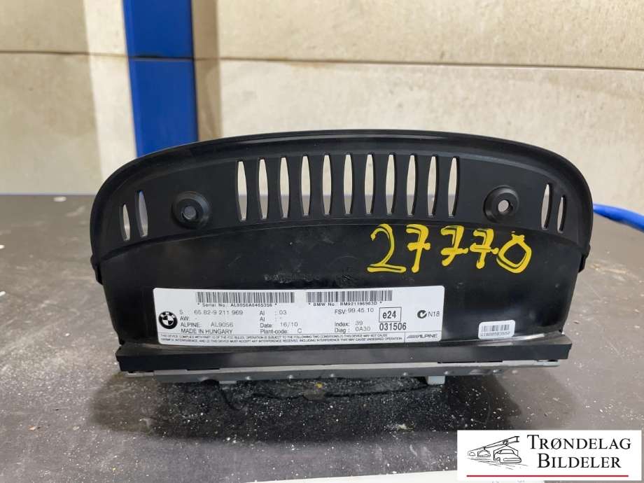 Multimedia display (MCU - Media Controller Unit) til BMW 3-Serie 2005-2011 (E90/E91/E92/E93) (E90/E91/E92/E93) (65.82-9211969|)