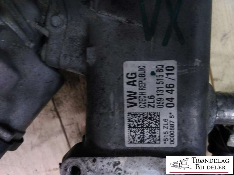 EGR-kjøler til Audi A6 2011-2014 (Type IV, Fase 1) (C7) (C7) (059 135 515 BQ|059 131 515 EH|059 131 515 FS)