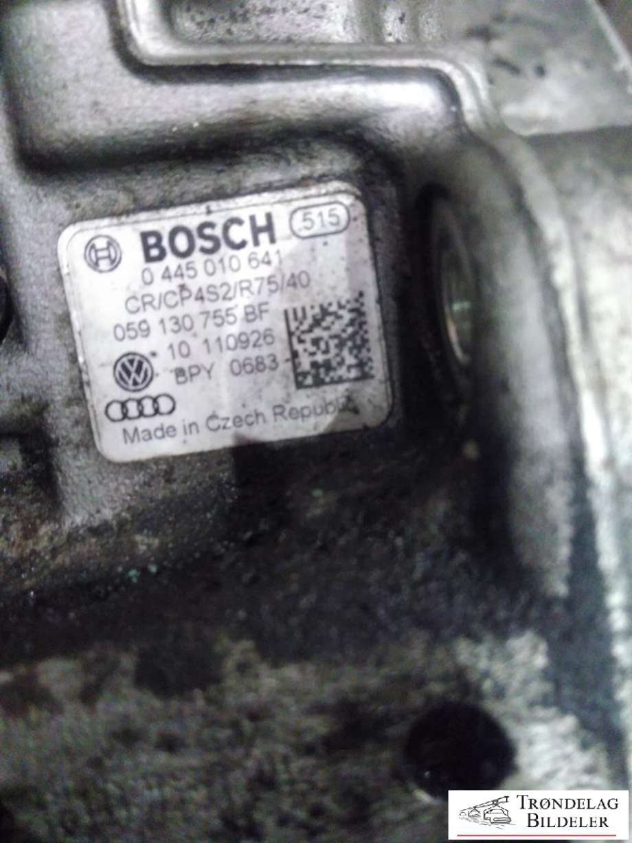 Dieselpumpe til Audi A6 2011-2014 (Type IV, Fase 1) (C7) (C7) (BOSCH|059 130 755 CA|059 130 755 BF|958 110 315 30)