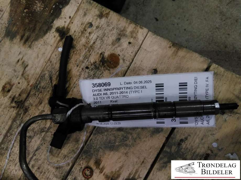 Dyse innsprøyting diesel til Audi A6, 2011-2014 (Type IV, Fase 1) (C7) (C7) (059 130 277 CC|059 130 277 EH)