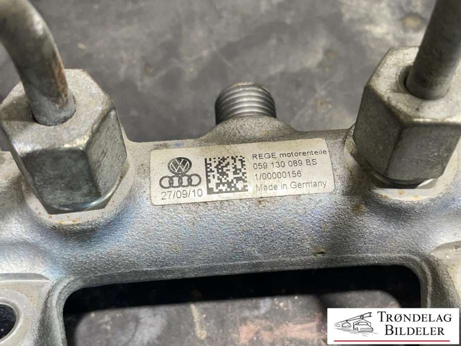 Dyseskinne (fuelrail) til Audi A7 2010-2014 (Type I, Fase 1)  (059 130 089 BS|05A 906 051|)