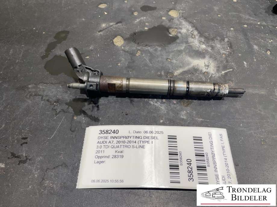 Dyse innsprøyting diesel til Audi A7, 2010-2014 (Type I, Fase 1)  (059 130 277 CC|059 130 277 EH)