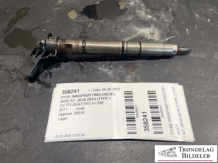Dyse innsprøyting diesel til Audi A7, 2010-2014 (Type I, Fase 1)  (059 130 277 CC|059 130 277 EH)