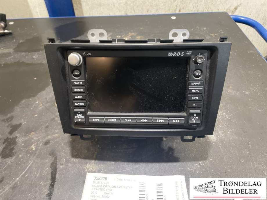 Bilstereo til Honda CR-V, 2007-2012 (Type III)  (39540-SWA-E040-M1)