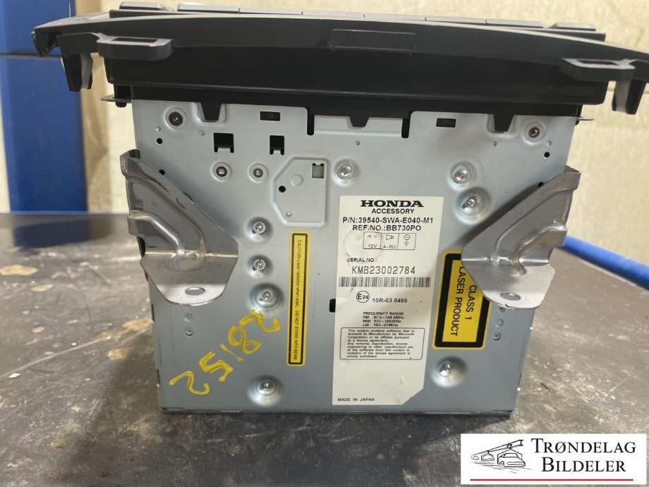Bilstereo til Honda CR-V 2007-2012 (Type III) (39540-SWA-E040-M1|BB730P0|KKB23000 231)