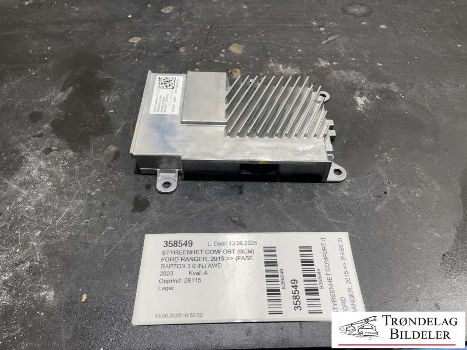 Styreenhet comfort (BCM) til Ford Ranger / Ranger Raptor, 2015-2022  (NU5T-14G650-GAF)