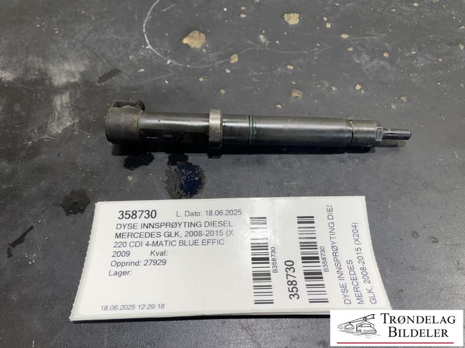 Dyse innsprøyting diesel til Mercedes GLK, 2008-2015 (X204) (X204) (A 651 070 04 87)