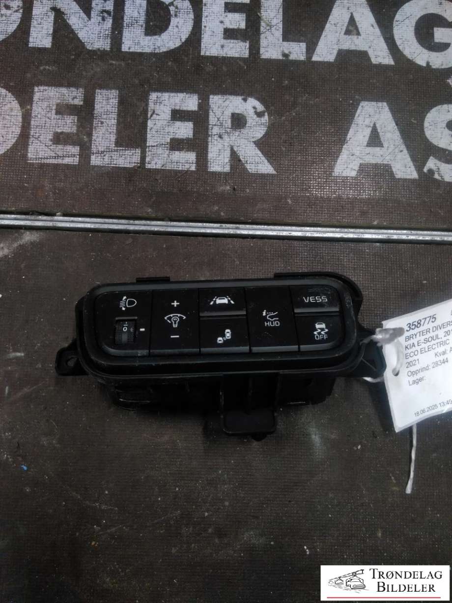 Bryter diverse til Kia e-Soul, 2019-->> (Type III)  (93700J2080)