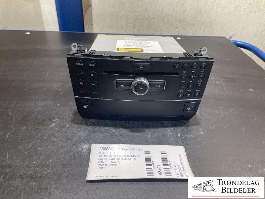 Bilstereo til Mercedes GLK 2008-2015 (X204) (X204) (A2049069301|A 204 906 01 02|A2048706189|A2049022101|)