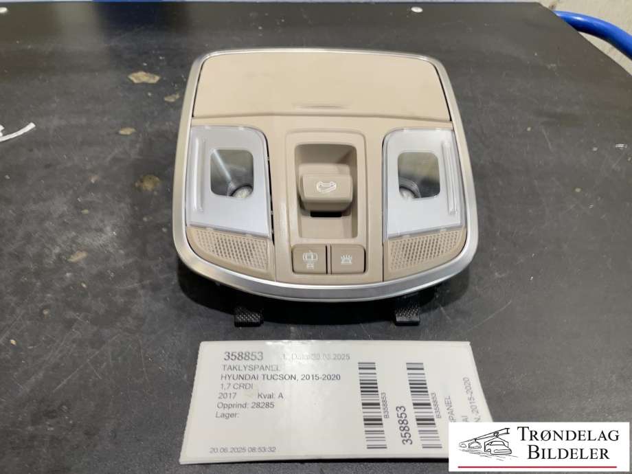 Taklyspanel til Hyundai Tucson, 2015-2020  (92810-D300)