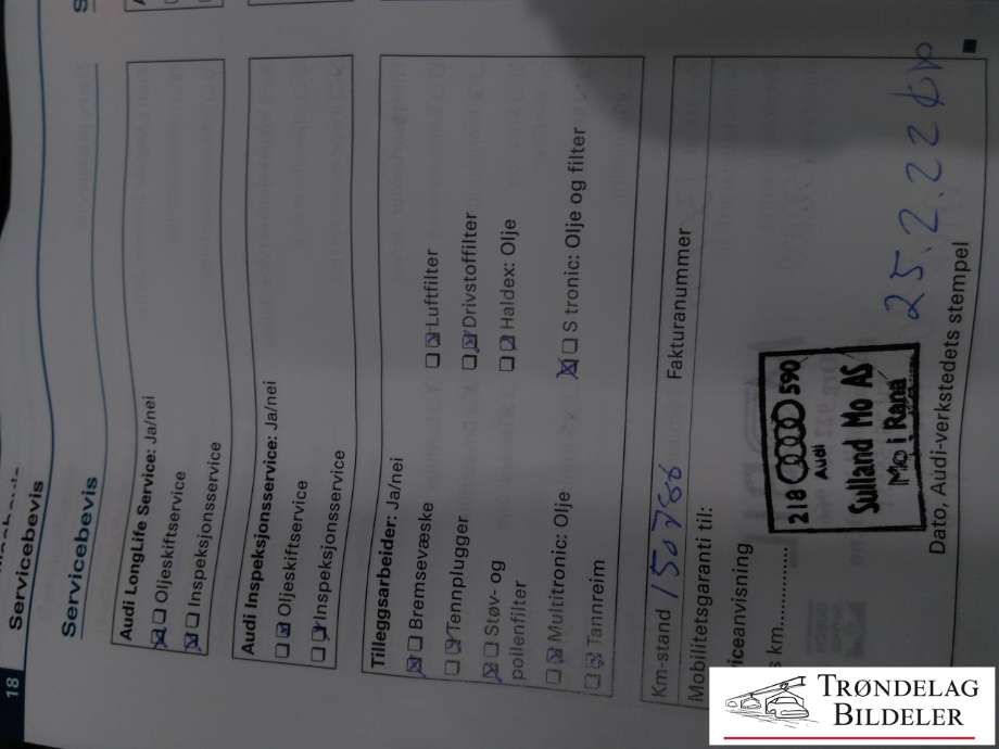 Motor diesel til Audi A6 2008-2011 (Type III, Fase 2) (C6) (C6) (CAGB|03L 100 034 H|03L 100 103 KX|03L 103 265  X|)
